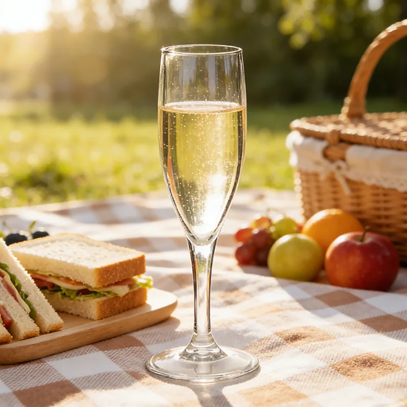 Plastikowe kieliszki do szampana o pojemności 150 ml