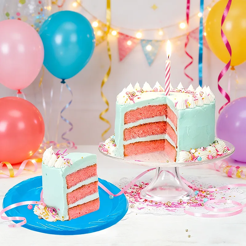 7-calowy jednorazowy okrągły plastikowy talerz na przyjęcie