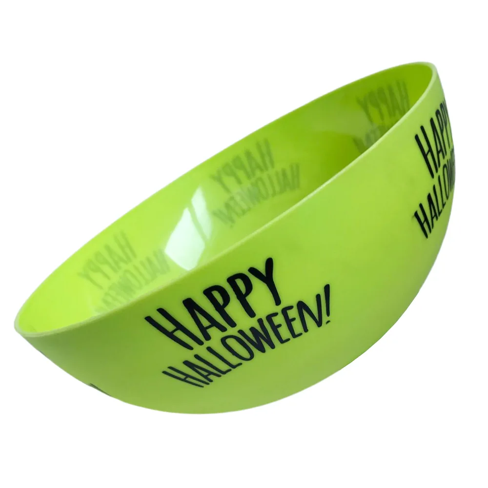 Large-capacity Festival Theme Printed Plastic Salad Bowl